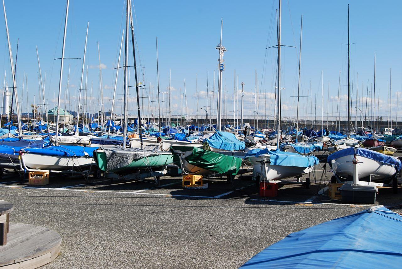 ディンギーヨット船揚場