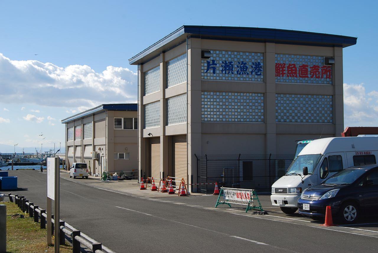 片瀬漁港内直売所